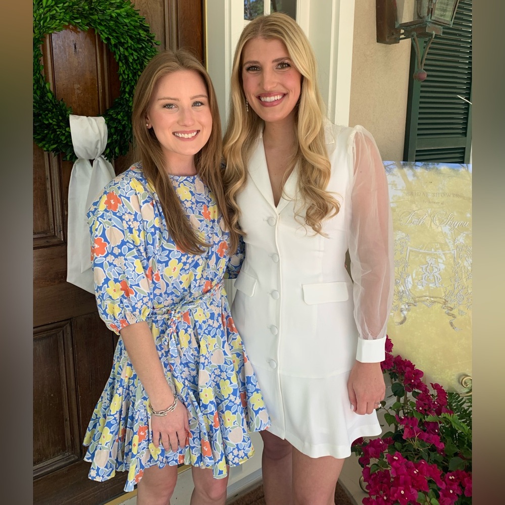 Fields Of Happy Blue Floral Print Dress